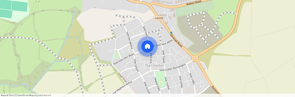 Stret Kosti Veur Woles, Nansledan, Newquay, Cornwall