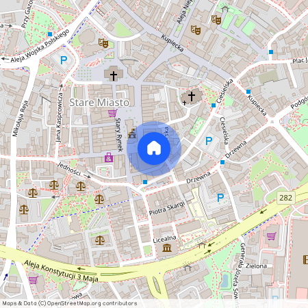 ul. Krawiecka, Centrum, Zielona Góra, lubuskie