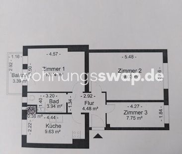 Wohnungsswap - 3 Zimmer, 63 m² - Gilgenburger Pfad, Berlin - Foto 1