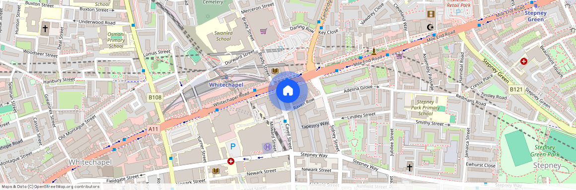 Whitechapel Rd, London E1 1BJ