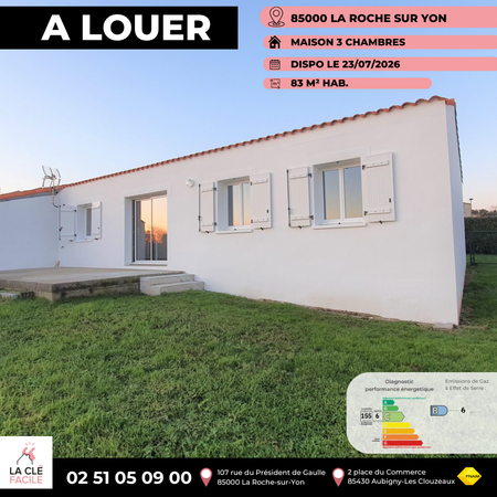 Location Maison 5 pièces 83m² LA ROCHE SUR YON 85000 - Photo 5
