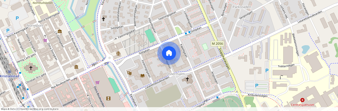 Kristianstad, Skåne, Lasarettsboulevarden 18 F