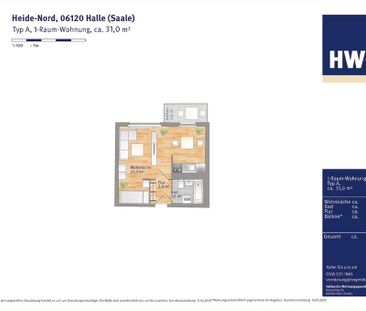 sanierter 1-Raum-Traum - mit Küche, Dusche u. Balkon - Photo 5