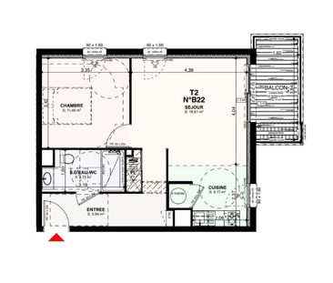 Location Appartement 2 pièces 47m² GUILERS 29820 - Photo 2