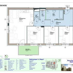 4-Zimmer-Wohnung mit Balkon, Top 17 - Photo 2