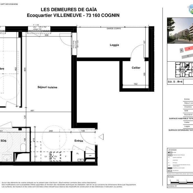 Location Appartement 2 pièces 49m² COGNIN 73160 - Photo 2