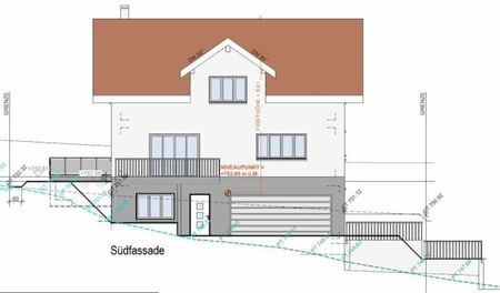 For rent on 1 July 2026, new single-family house with 6 1/2 rooms and double garage, located at Vorderer Rebweg 1 in 9534 Gähwil. Spacious room layout with 190 m2 of living space. - Foto 2