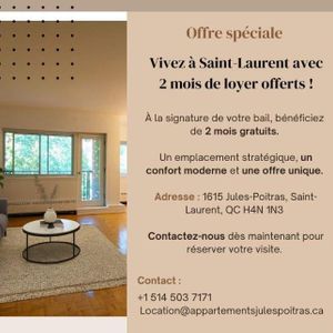 2 CH - 1 SDB - Montréal - $1,417 /mo - Photo 2