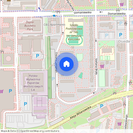 ul. Oskara Langego, Ksawerów, Mokotów, Warszawa, mazowieckie