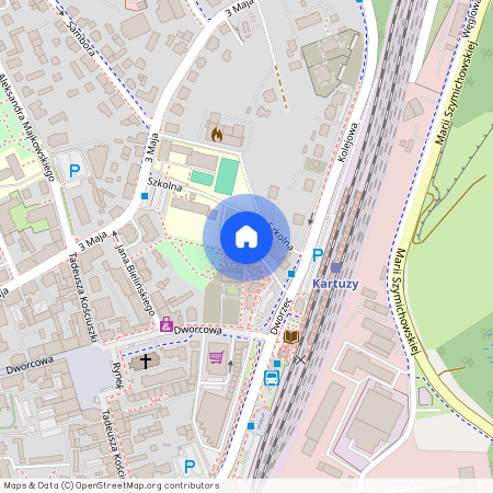 ul. Kolejowa, Kartuzy, Kartuzy, kartuski, pomorskie