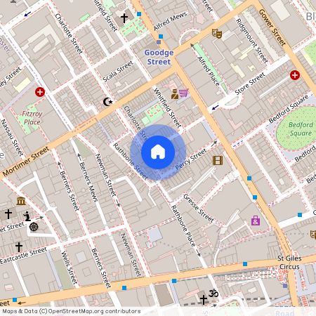 Charlotte Street, Fitzrovia, W1T
