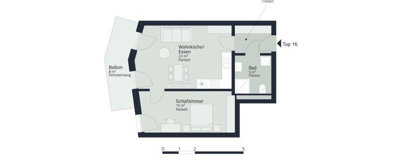 Moderne 2-Zimmer-Wohnung mit Balkon in Graz – Erstbezug & Neubaustandard! - Foto 1