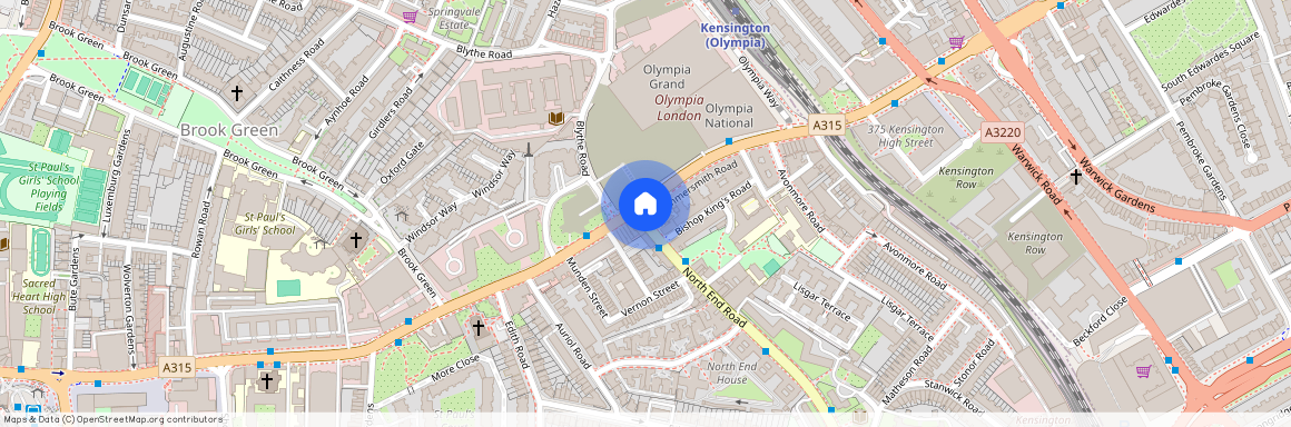 Olympus Apartments, 81a Hammersmith Road, Kensington Olympia, London, W14