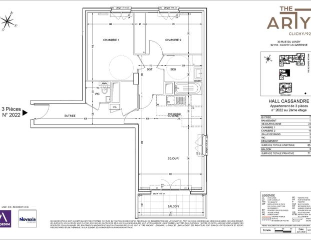 location Appartement T3 DE 65.89m² À CLICHY - Photo 1