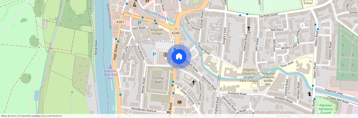 Deluxe Studio at Davidson House, 3-5 Penrhyn Rd KT1, Kingston Upon Thames