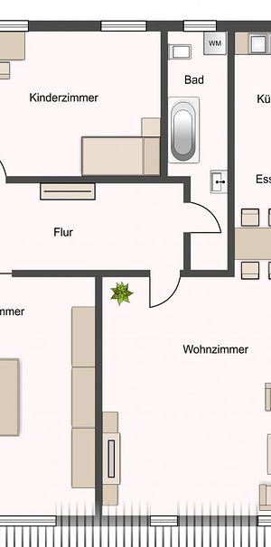 Renovierte 3-Zimmer Dachgeschosswohnung zu vermieten - Photo 1