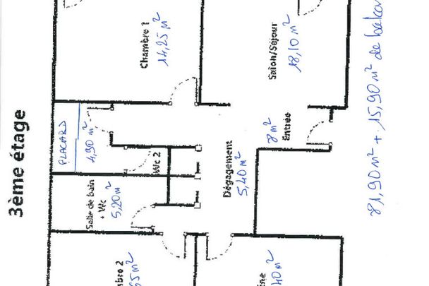 **BAIL CODE CIVIL**SUFFREN**ÉLÉGANT 3 PIÈCES MEUBLÉ**2 CHAMBRES**2 BALCONS**TRAVERSANT ET LUMINEUX** - Photo 1