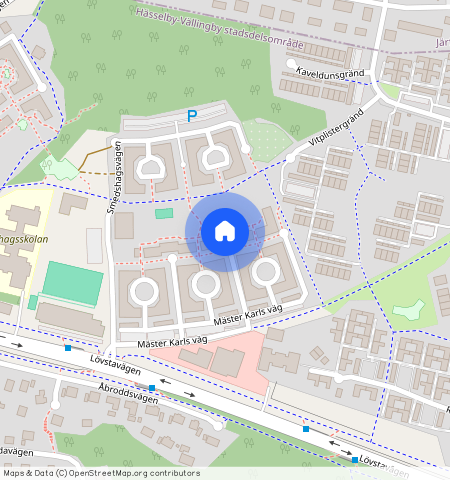 Mäster Karls väg **, Villastaden