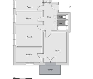 4,0-Zimmer-Wohnung in Augsburg Bahnhofs-, Bismarckviertel - Photo 5