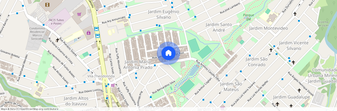 Rua Santiago Idalgo Ruiz, Jardim Maria Antônia Prado, Sorocaba, SP, 18076120