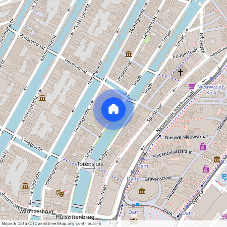 Grachtengordel-West, 1015 AC, Singel, Amsterdam