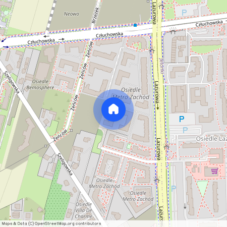 ul. Lazurowa, Chrzanów, Bemowo, Warszawa, mazowieckie