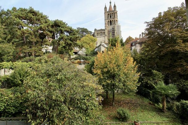 Centre-ville, appartement avec cachet de 3.5 pièces, vue cathédrale - Photo 1