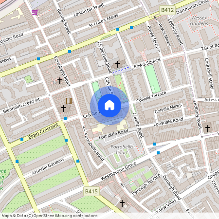 Colville Terrace, Notting Hill, London, W11