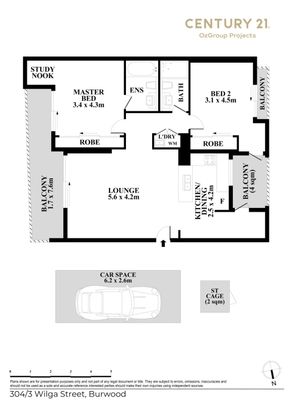 Spacious 2 Bed + 2 Bath + 1 Parking Apartment in the Heart of Burwood! - Photo 1