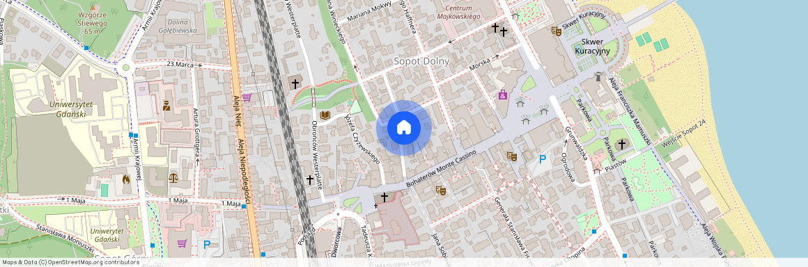 ul. Alfonsa Chmielewskiego, Centrum, Dolny Sopot, Sopot, pomorskie