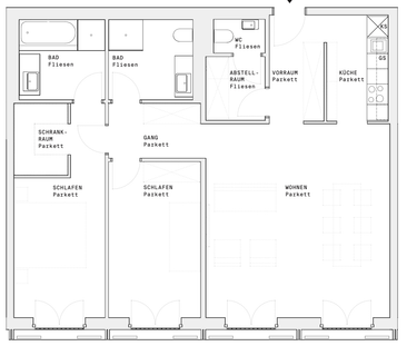 DC-FLATS: Stilvolles 3-Zimmer-Neubauapartment nahe UNO-City – Erstbezug - Foto 6 | Rentumo