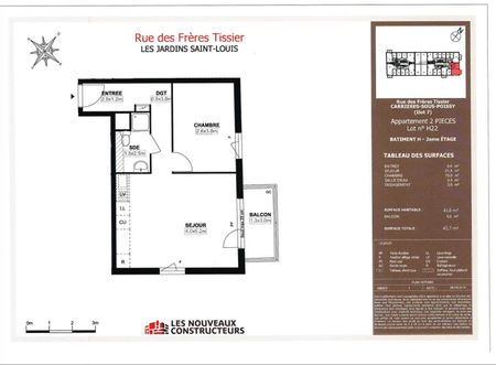 location Appartement T2 DE 43.3m² À TOULOUSE - Photo 3