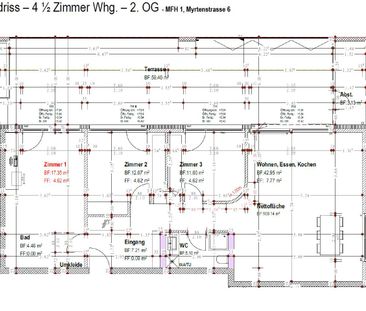 4.5 Zimmer, 100 m², 2. Stock - Foto 2
