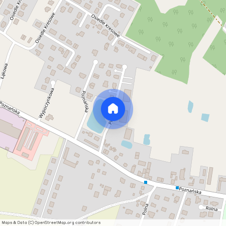 ul. Przy Łowisku, Kamionki, Kórnik, poznański, wielkopolskie