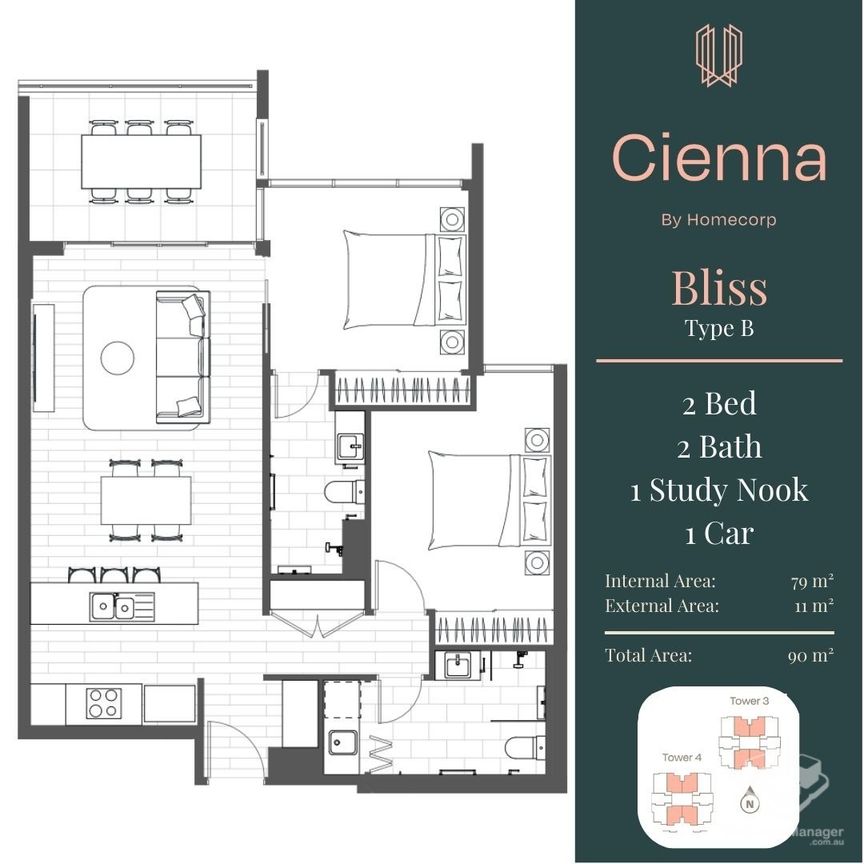 CIENNA VARSITY RIDGE - 2 Bedroom Executive Apartment - Photo 1