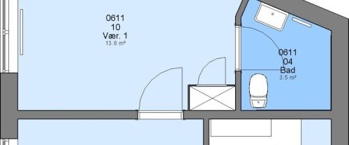 2-værelses studiebolig - Foto 1