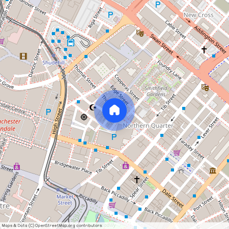 Oak Street, Northern Quarter, Manchester, M4