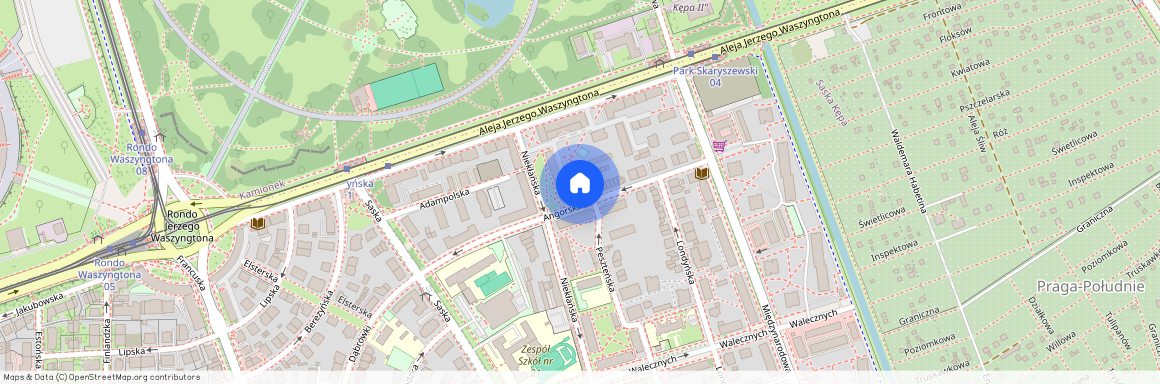 ul. Angorska, Saska Kępa, Praga-Południe, Warszawa, mazowieckie