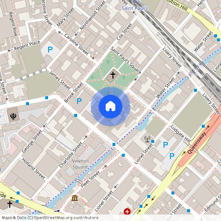 The Folium, Caroline Street, off St Pauls Square, B3