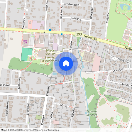 ul. Pagórek, Miedzyń, Bydgoszcz, kujawsko-pomorskie