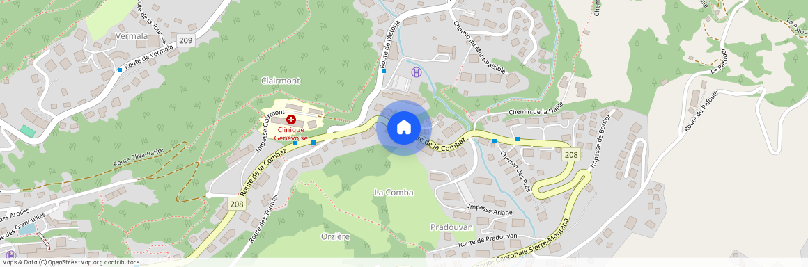 route de la combaz, 3963 Crans-Montana