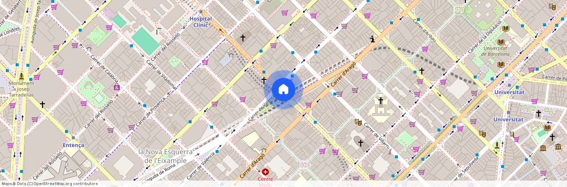 Carrer del Comte dUrgell, Barcelona, Catalonia