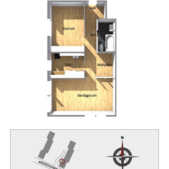 Andréegatan 1 D - Foto 2