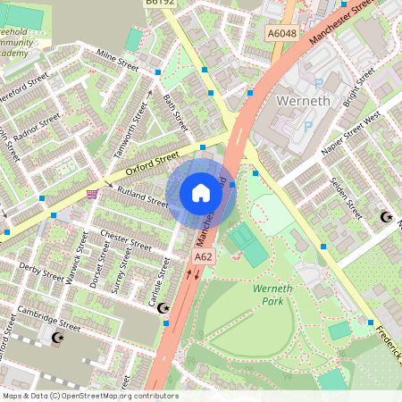 For people aged 50 and over: Manchester Road, Oldham, Greater Manchester, OL8