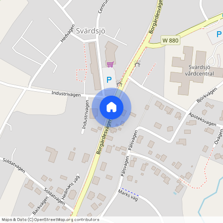 Borgärdesvägen, Svärdsjö