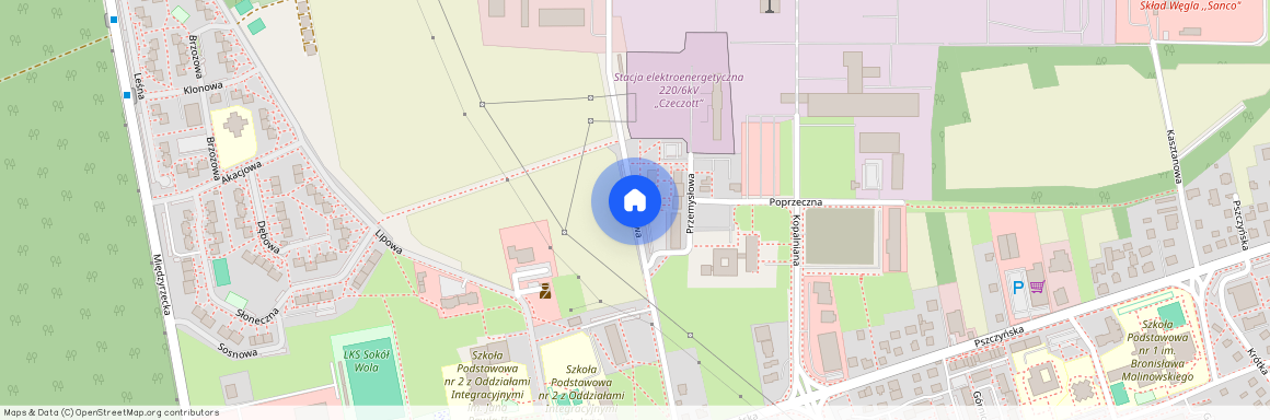 ul. Przemysłowa, Wola, Miedźna, pszczyński, śląskie