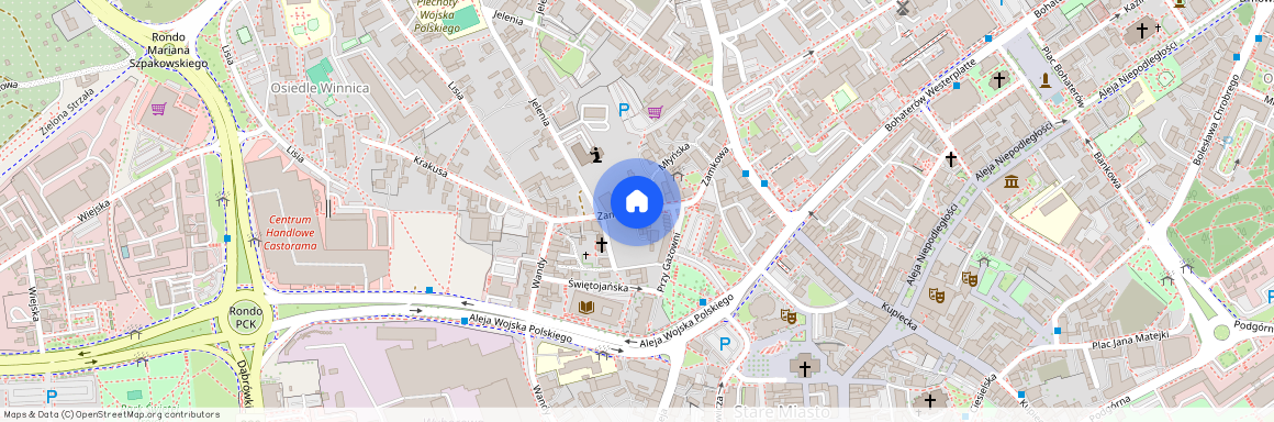 ul. Zamkowa, Centrum, Zielona Góra, lubuskie