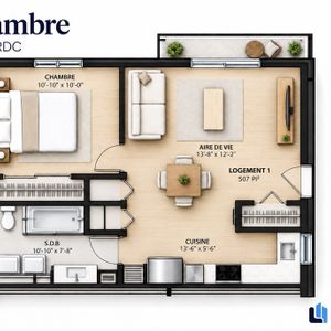 3.5 à St-Lambert-De-Lauzon - Photo 3
