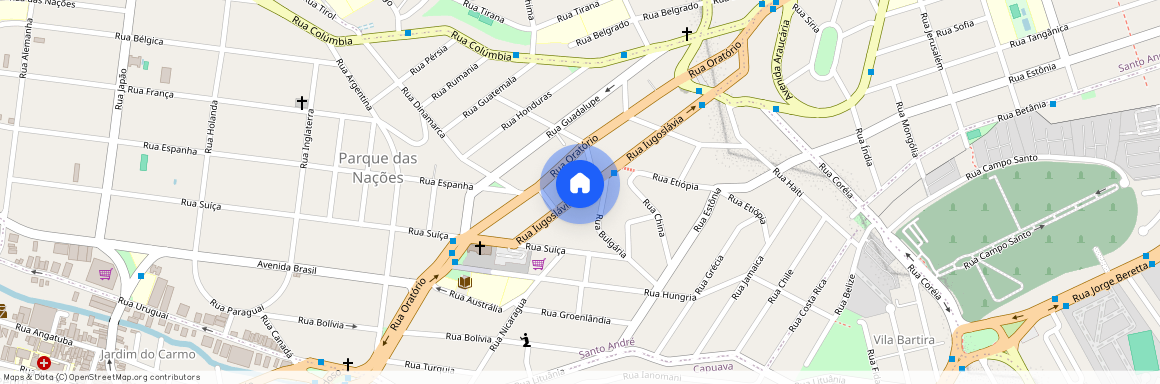 Rua, Iuguslávia, 161, Parque das Nações, Santo André