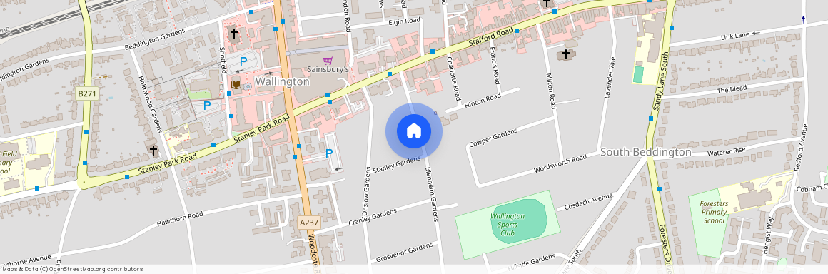 Blenheim Gardens, Wallington, SM6